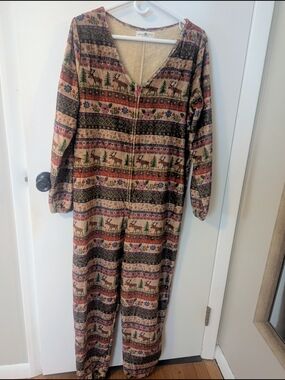 NEW Natural Life Fleece Onesie Pajamas NWOT